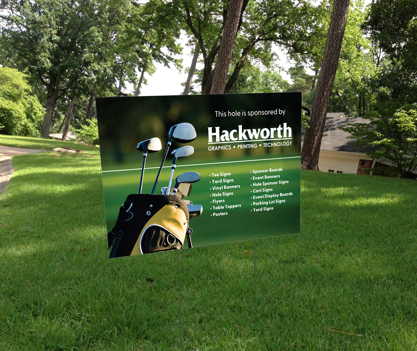 Golf Tournament Signage Hackworth